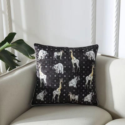 Oda Ofis Minder Örtüsü Renk Kombinasyonları 45 * 45cm Kadife Altın Yatak Yastık Örtüsü