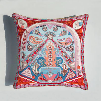 Geometrik Desenli Baskılı Minder 45 * 45 Cm Kare