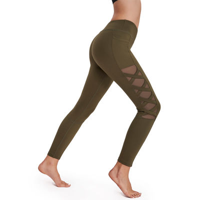 Yüksek Bel Polyester Yoga Pantolon Spor Kadın Spor Giyim Dikişsiz Egzersiz Setleri