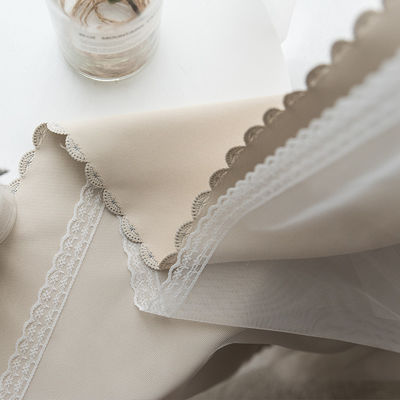 Polyester Keten Pamuklu Kumaş Karartma Düz Renk Perde Kumaş