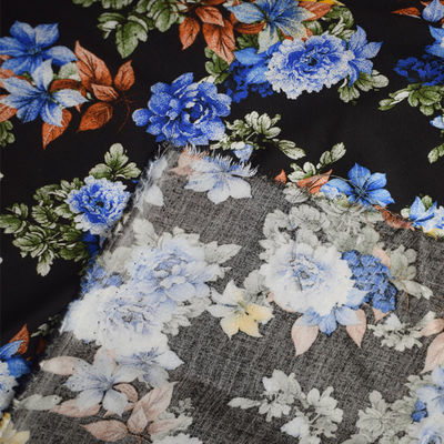 Düz Viskon Rayon Kumaş Dijital Baskı% 100 Rayon Kumaş