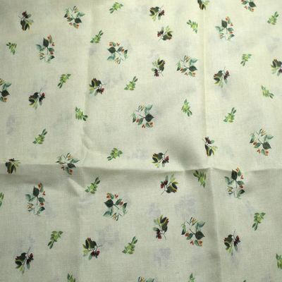 % 30 Rami% 70 Pamuk Polyester Baskı Kumaş Yumuşak Dokunuşlu Nefes Dokuma Gömlek Elbise