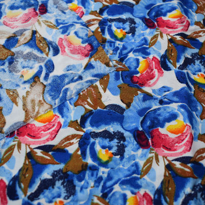 Modern Çiçek Desen Baskılı bambu rayon kumaş