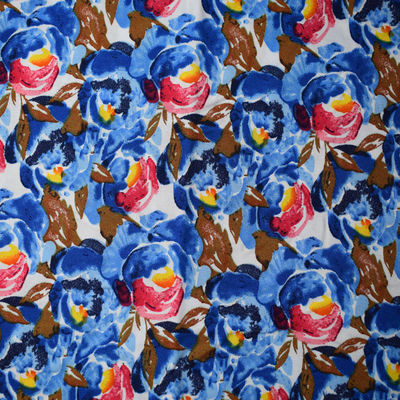 Modern Çiçek Desen Baskılı bambu rayon kumaş