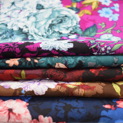Güzel 45S * 45S Viskon Rayon Kumaş Düz Dijital Baskı