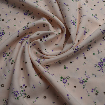 105 gsm% 100 Polyester Pamuklu Kumaşlar Baskılı Yumuşak Duygu