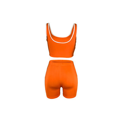 Pure Color İlkbahar &amp; Yaz Seksi Kolsuz Yelek Şort Takım 13 Renk