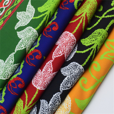 Sıcak Satış Çeşitli Renkler% 100 Polyester Dijital Moda Kumaş Baskı Çiçekli Kumaş Elbise İçin 148Cm