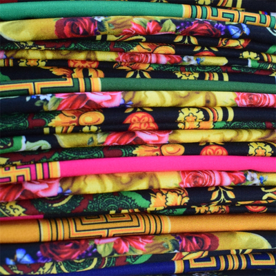 Özel Polyester Baskı Kumaş Dokuma Kırışıklığa Dayanıklı