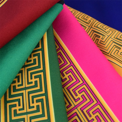 Özel Polyester Baskı Kumaş Dokuma Kırışıklığa Dayanıklı