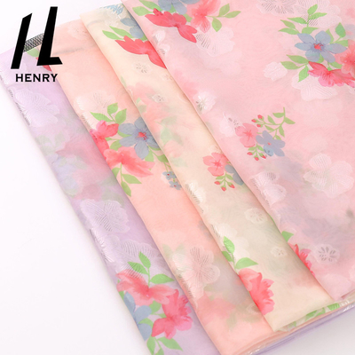 Lady Elbise için Özelleştirilmiş Desen Fantezi Polyester Tül Örgü Kumaş