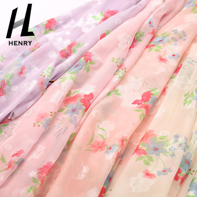 Lady Elbise için Özelleştirilmiş Desen Fantezi Polyester Tül Örgü Kumaş