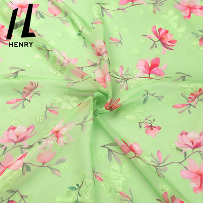 Dokuma Şifon Yumuşak Tül Kumaş %100 Polyester Dijital Baskı