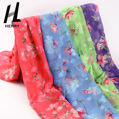 Dokuma Şifon Yumuşak Tül Kumaş %100 Polyester Dijital Baskı