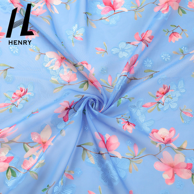 Dokuma Şifon Yumuşak Tül Kumaş %100 Polyester Dijital Baskı