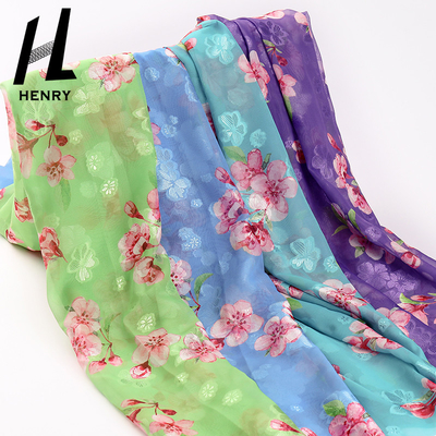 Giysi Baskılı Polyester Örgü Kumaş İçin Mor Yumuşak Tül Kumaş
