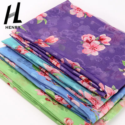 CE Yumuşak Tül Kumaş Kadın Giyim Saf Polyester Elbise Şifon Kumaş