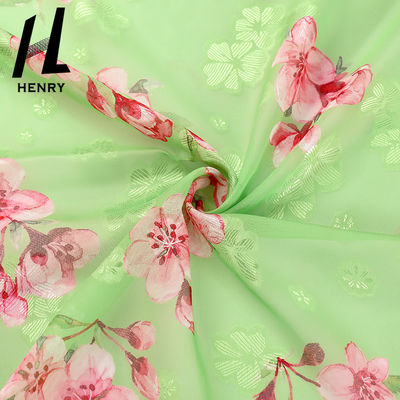 CE Yumuşak Tül Kumaş Kadın Giyim Saf Polyester Elbise Şifon Kumaş