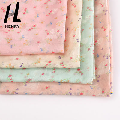 Giysiler için %100 Polyester Örgü Dantel Kumaş Polikrom