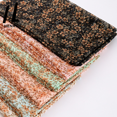 Toptan Popüler Moda Net Nakış Kumaş Tasarım Elbiseler İçin Tül Örgü Polyester Tül Kumaş