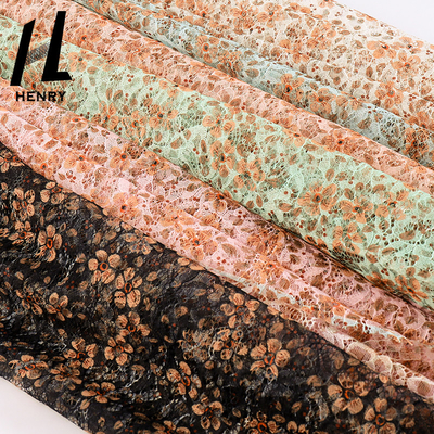 Toptan Yüksek Kaliteli Polyester Tül Kumaş Elbise İçin Özel Baskı Nakış Örgü Baskılı Kumaş